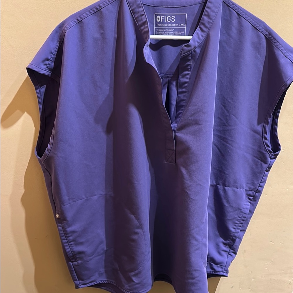 Figs rafaela over sized scrub top amethyst xxl